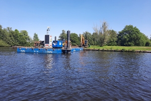 Werk op Paterswoldsemeer vordert gestaag