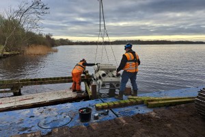 Vooroevers, vissenhotels en steigers in de maak